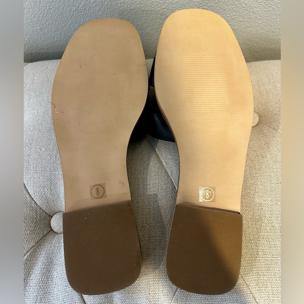 Steve Madden Black Slide Sandals - Picture 4 of 4